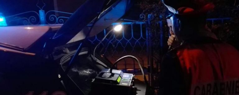 Di notte ubriaco alla guida: scatta denuncia, ritiro della patente e raddoppio della sanzione