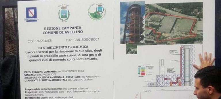 Isochimica, partono le operazioni per la rimozione dei silos