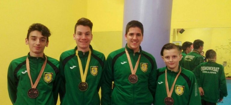 Poker di medaglie per l’Asd Taekwondo Avellino al Palaflorio di Bari
