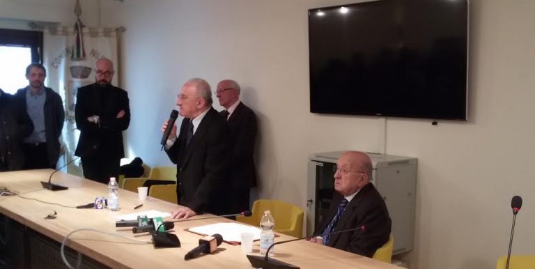 VIDEO/ Progetto Pilota, De Luca e De Mita a Nusco: “Un nuovo modello di sviluppo”