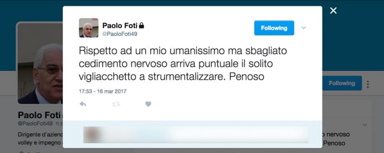 Lo sfogo di Foti, il sindaco di Avellino replica: “Ho sbagliato ma…”