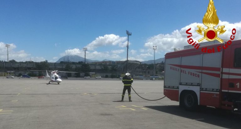 VIDEO/ Incidente in moto, 52enne trasportato in eliambulanza al Moscati
