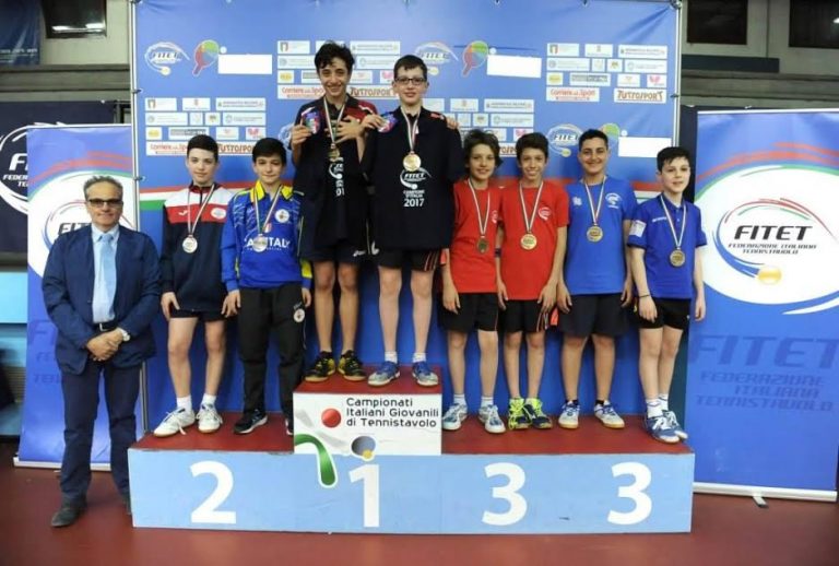 Tennis Tavolo, medaglia di bronzo nazionale per due irpini