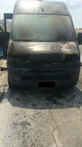 furgone fiamme