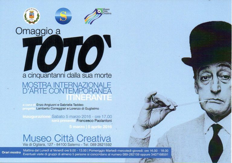 L’Irpinia ricorda Totò alla Mostra d’Oltremare di Napoli con opere selezionate da “Arteuropa”