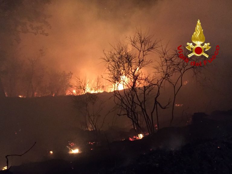 Incendi, Irpinia al girarrosto. Caschi rossi impegnati anche in “trasferta”