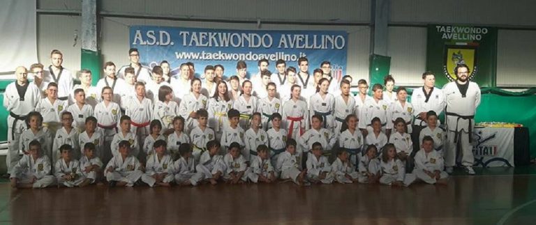 Asd Taekwondo Avellino, grande festa per gli esami di cintura colorata