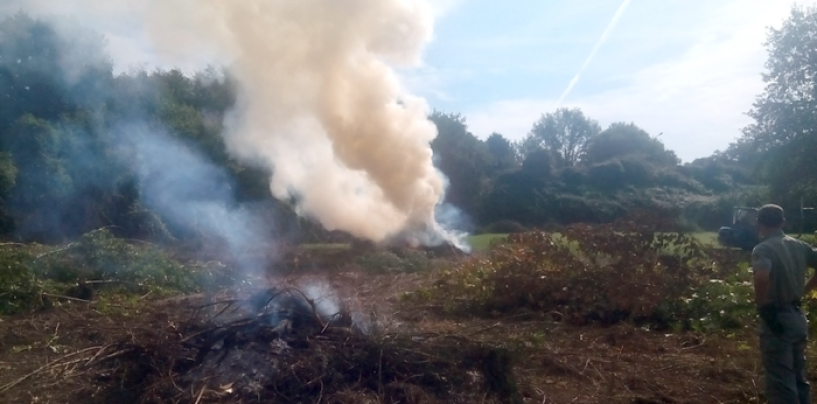 FOTO/ Tragedia ad Ariano, muore intossicato dal fumo delle sterpaglie