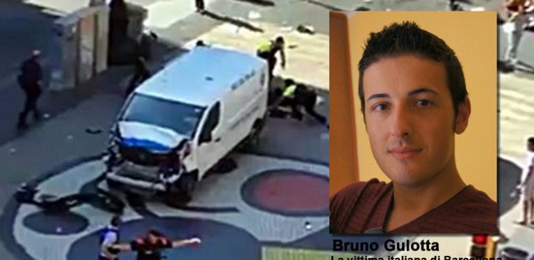 Strage Barcellona, bagno di folla per l’ultimo saluto a Bruno Gulotta