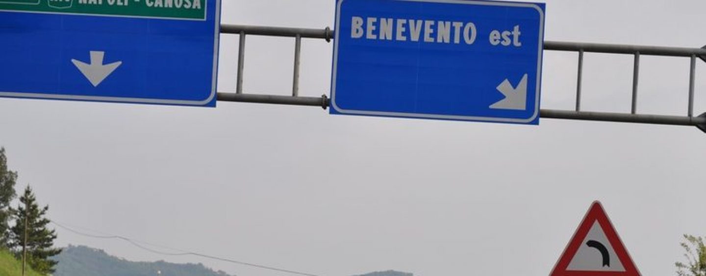 Lavori alla galleria “Montemiletto”: per due notti chiude il tratto Benevento-Avellino est dell’A16