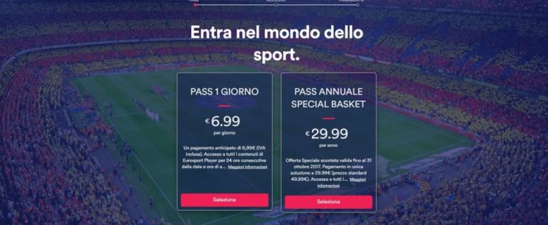 Sidigas, Eurosport Player non trasmetterà la prima giornata di Champions