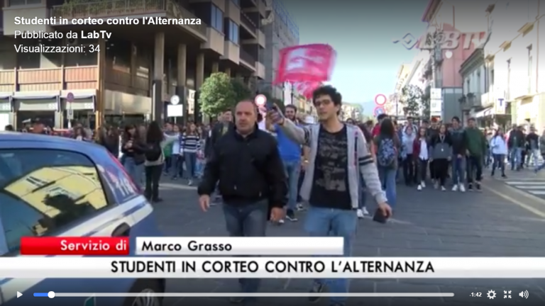 VIDEO/ Alternanza scuola-lavoro, sciopero degli studenti avellinesi: “La protesta andrà avanti”