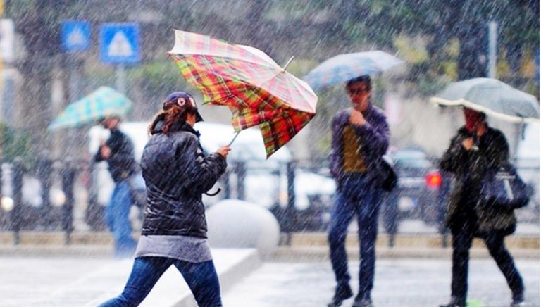 Meteo Avellino, sciabolata artica: vento e piogge con Attila