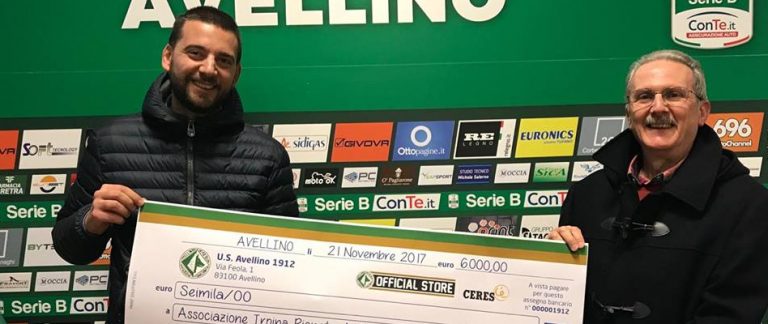 L’Avellino raccoglie i frutti della beneficenza targata Ceres