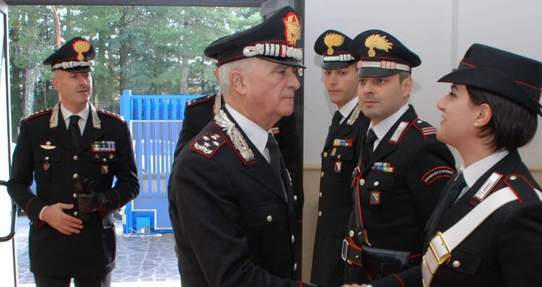 A Sant’Angelo dei Lombardi la visita del Comandante generale dell’Arma dei carabinieri Del Sette