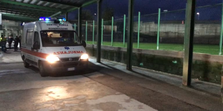 Avellino-Ascoli, Laverone finisce in ospedale
