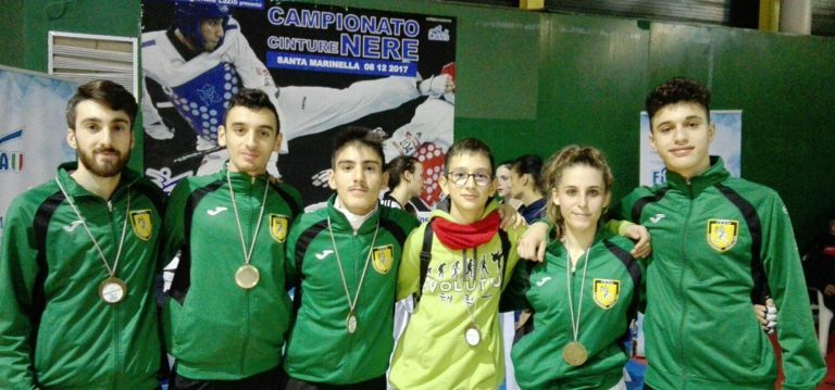 Taekwondo, i ragazzi di Iuliano strappano un oro e quattro bronzi agli Interregionali Lazio