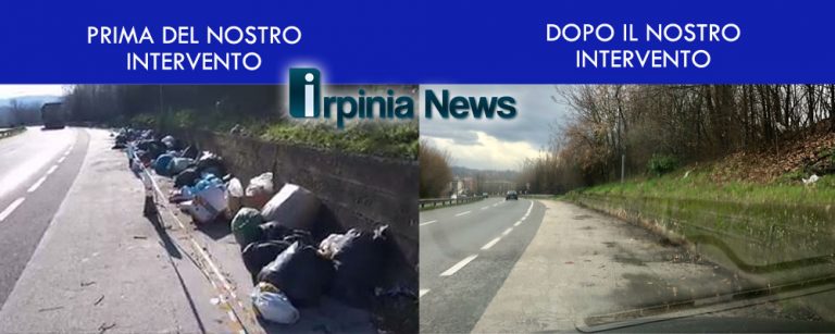 Piazzole di sosta sulla Variante: aree ripulite dopo le segnalazioni di Irpinianews