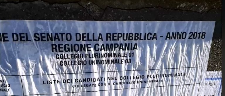 VIDEO/ Manifesti elettorali in Irpinia, clamoroso errore della Regione Campania