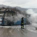pullman in fiamme air