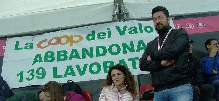 VIDEO/ La protesta dell’Ipercoop arriva al Giro d’Italia, Dello Russo (Uil): “Non siamo disposti a cedere”