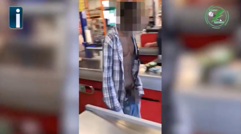 VIDEO/ Ci Vuole Costanza – Extracomunitario mostra le sue parti intime in un supermercato di Atripalda