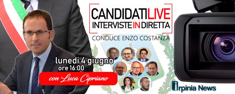 VIDEO/ Candidati Live – Enzo Costanza intervista in diretta Luca Cipriano