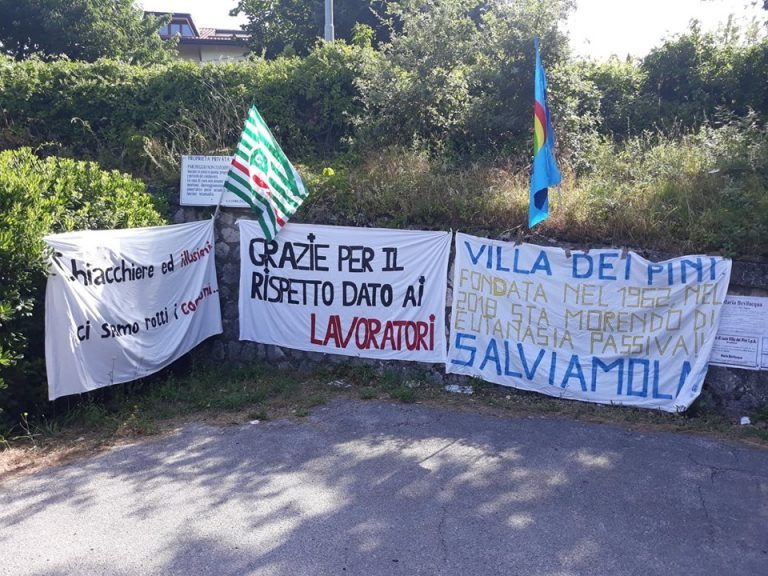 Villa dei Pini: è sciopero. Il sindacato: “Stop ai licenziamenti”