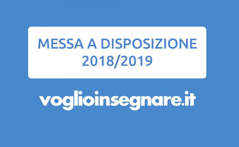 Messa a Disposizione: il modo più rapido per trovare lavoro a scuola