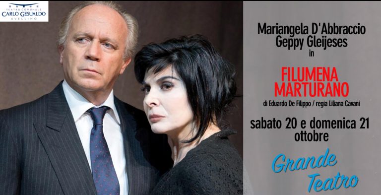 Teatro Gesualdo, Mariangela d’Abbraccio e Geppy Gleijeses protagonisti di ‘Filumena Marturano’