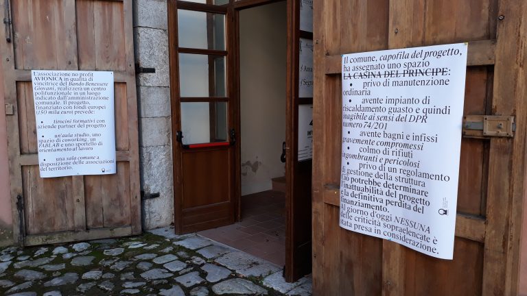 Casina del Principe, tutto fermo e il “tempo è sempre meno”. Intanto il Comune organizza “aperitivi formativi”