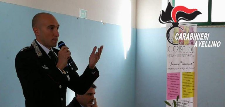 Educazione alla legalità, i Carabinieri incontrano gli studenti di Lioni