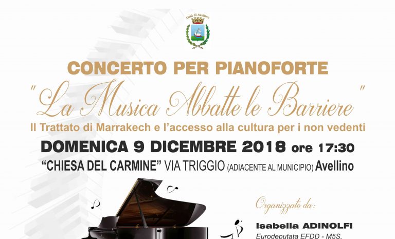 “La Musica abbatte le barriere”: ad Avellino concerto di artisti non vedenti campani