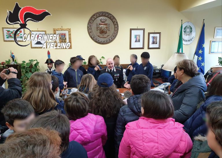 Gli alunni del “Colletta” in visita al Comando dei Carabinieri