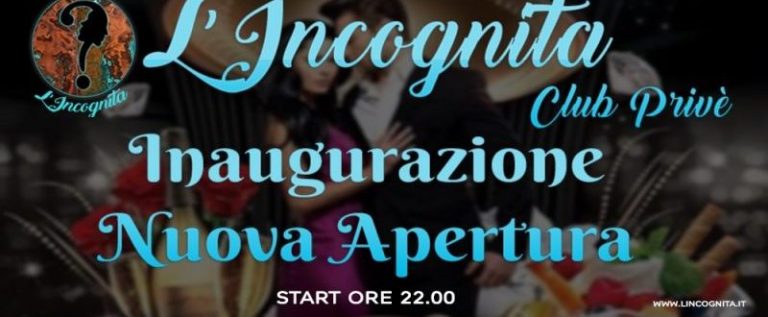 A Manocalzati tutto pronto per l’inaugurazione del Club Privé “L’Incognita”