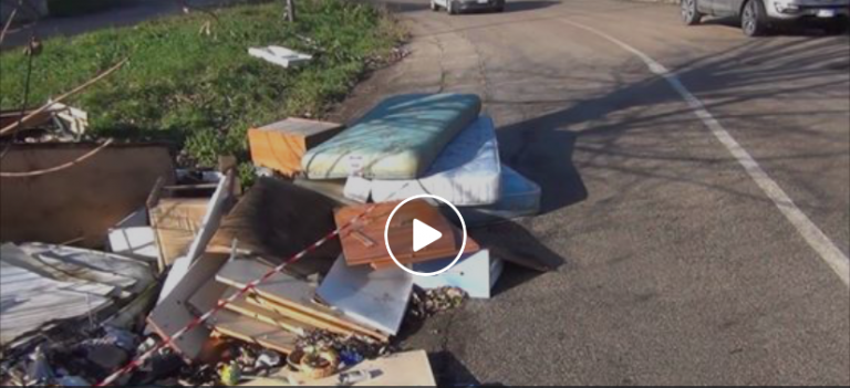 VIDEO/ Contrada Alvanite: discarica a cielo aperto tra strada e condomini