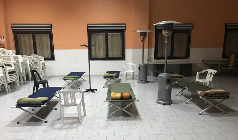 Allarme freddo, la Misericordia apre le porte a indigenti e bisognosi