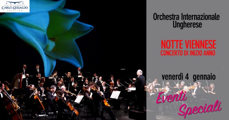 Il 2019 inizia in musica al “Gesualdo”: venerdì c’è l’Orchestra Internazionale Ungherese