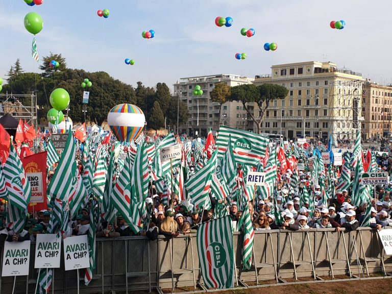 Manifestazione a Roma, Melchionna (Cisl): “Il Governo impari a trattare con i sindacati”