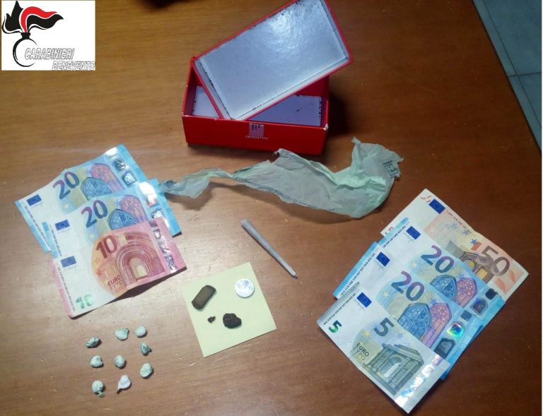 Benevento, lotta alla droga: arrestato uno spacciatore di cocaina