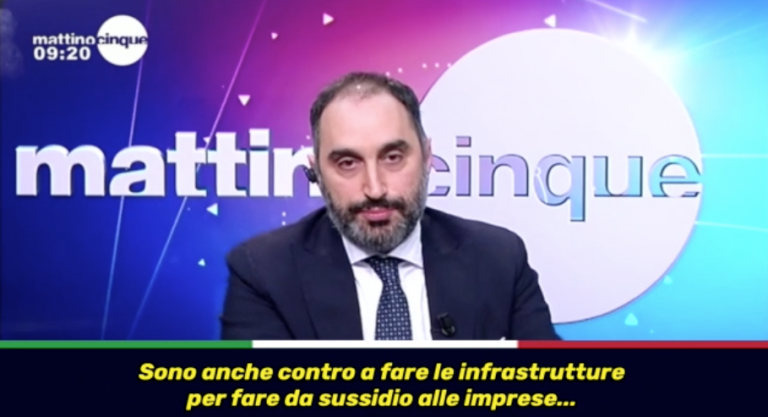 VIDEO/ Gubitosa a Mattino Cinque: “Il reddito di cittadinanza alimenterà un circolo virtuoso. La Tav? No alle infrastrutture fatte solo per spendere soldi”