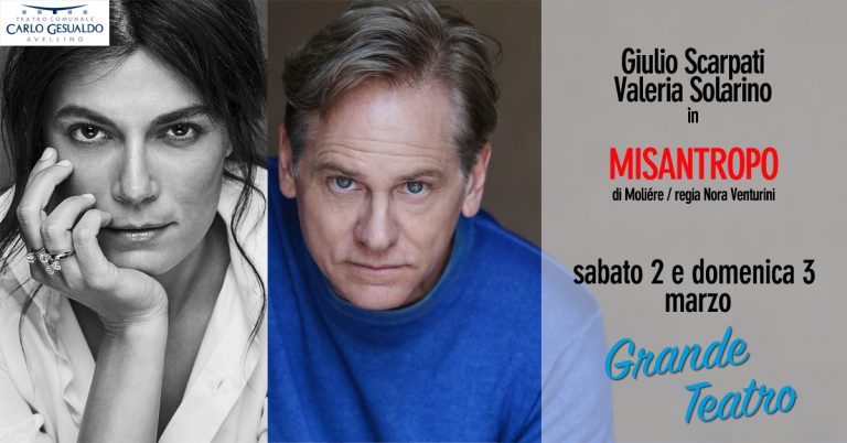 Teatro Gesualdo, due weekend doc: sabato e domenica Scarpati-Solarino, poi Siani