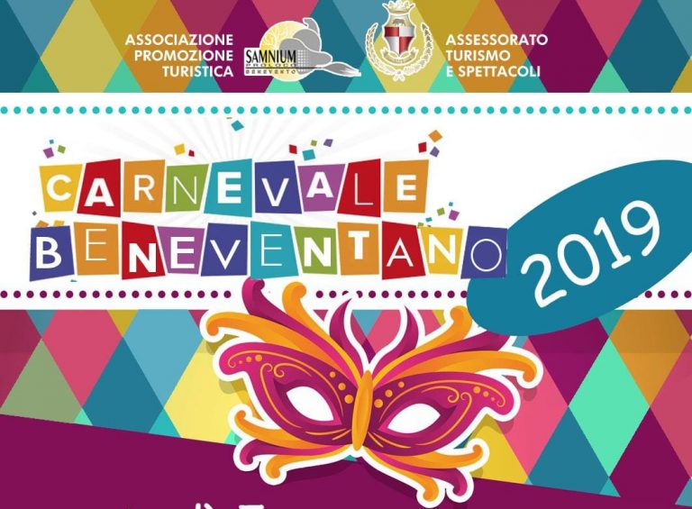 Maschere e carri, appuntamento il 5 Marzo con l’allegria del “Carnevale beneventano”