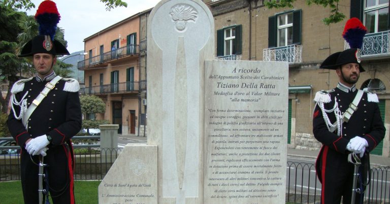 In ricordo del sacrificio eroico di Tiziano Della Ratta, domani la cerimonia a Sant’Agata de’ Goti
