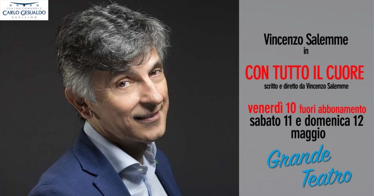 Vincenzo Salemme chiude la stagione del Teatro “Gesualdo”