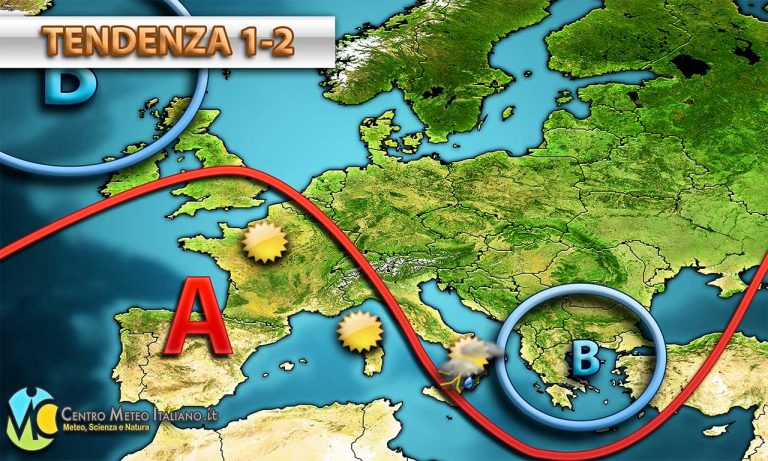 Meteo, Italia divisa in due nel weekend: al Sud continuano i rovesci