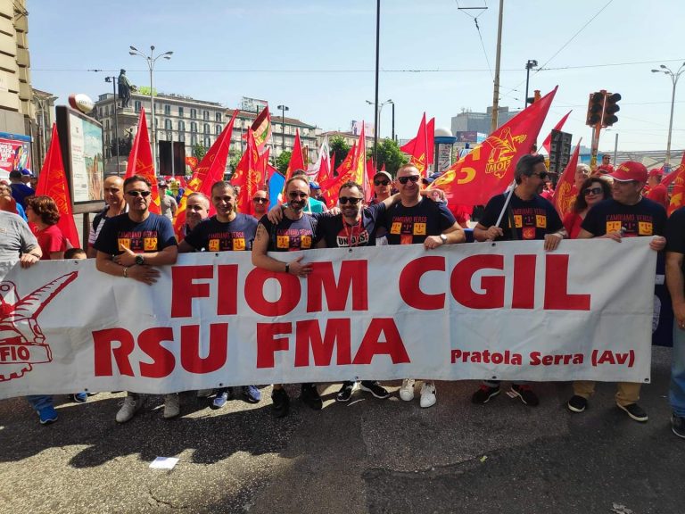 Sciopero generale dei metalmeccanici, l’Irpinia c’è: a Napoli 300 operai