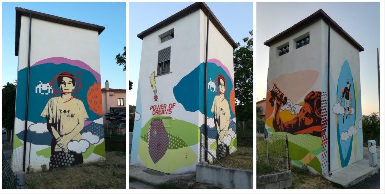 Arte come Energia, la street-art illumina le cabine elettriche di Vallesaccarda