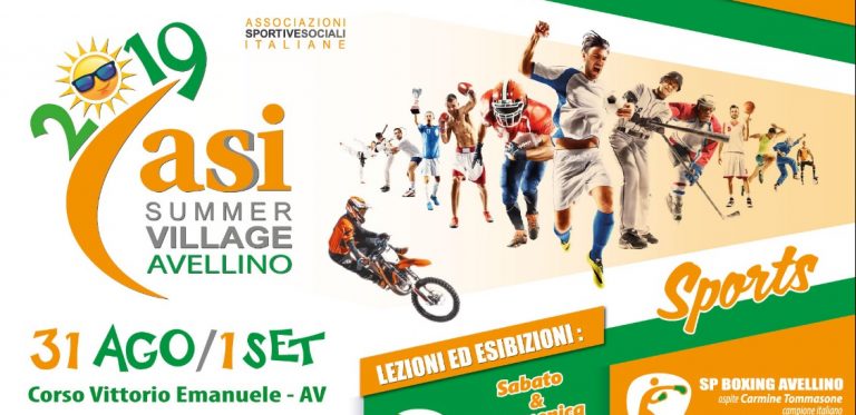 ASI Summer Village, ad Avellino un weekend all’insegna dello sport