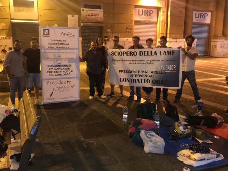 Navigator Campania, è iniziato lo sciopero della fame